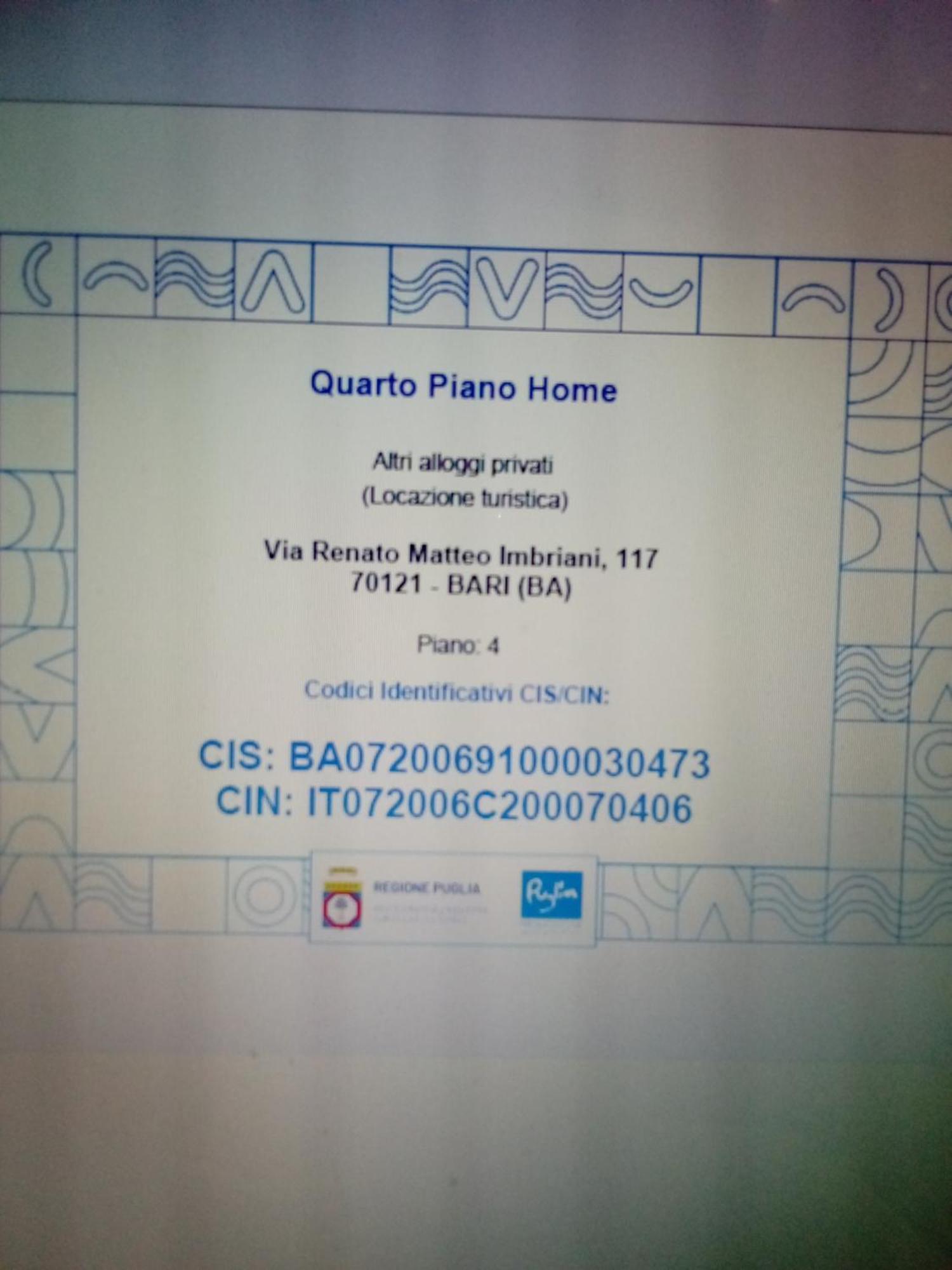 Quarto Piano Home Bari Exterior foto